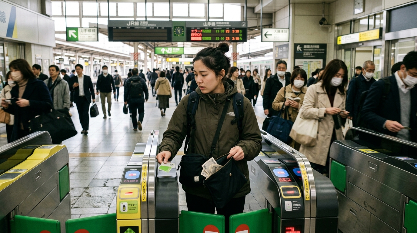 Photographie illustrant le paiement en gare