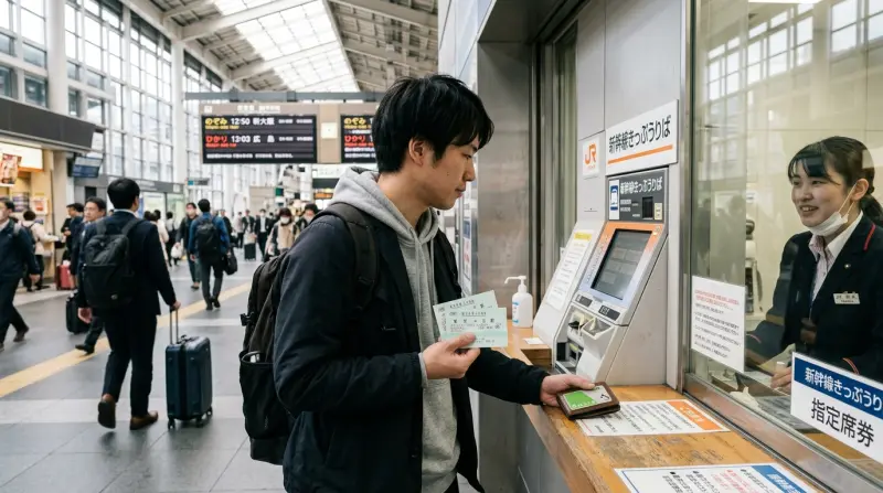 Fotografie zur Illustration der Kurzübersicht: Shinkansen-Tickets auf einen Blick