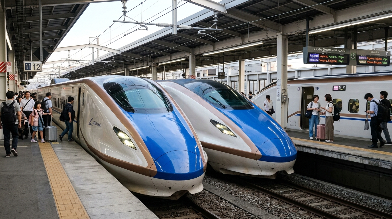 Photographie illustrant Kagayaki vs Hakutaka : Quel train choisir