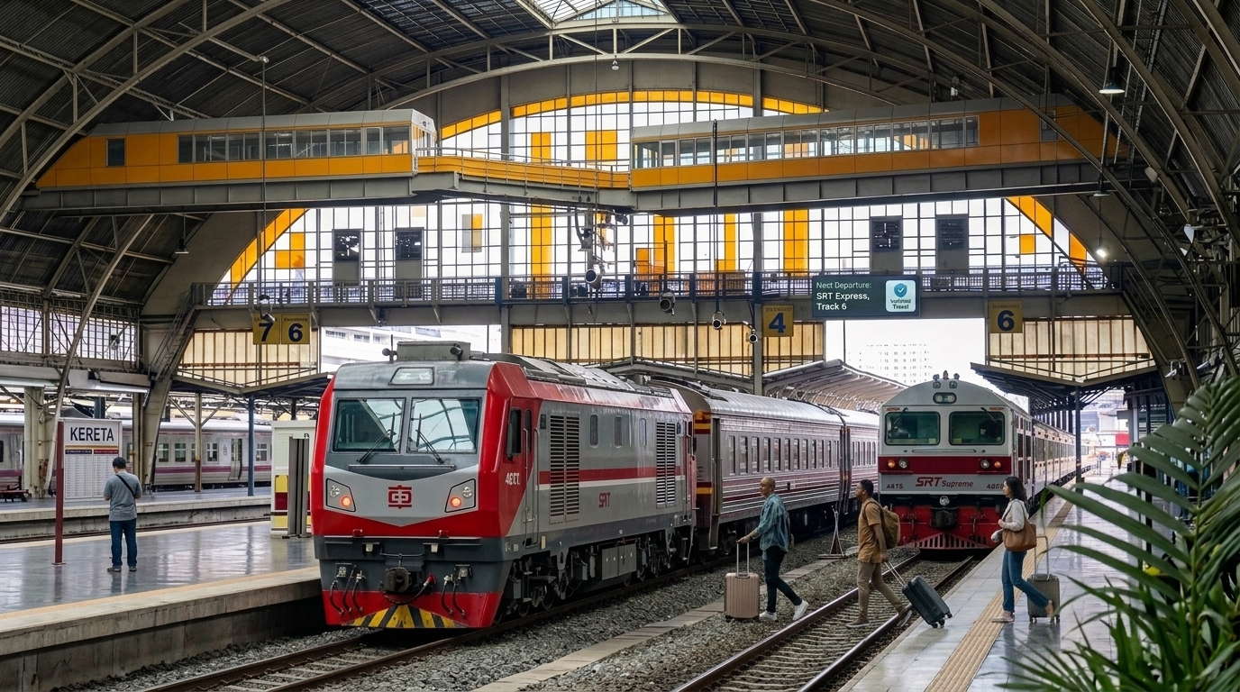 Un train à grande vitesse Shinkansen N700S blanc et bleu à la gare de Shinagawa.